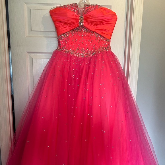 open lace back dress Sky Blue Shiny Round Neck Sequins Long Sleeves Short Prom Dress, Sky_Blue / L